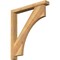 Ekena Millwork Westlake Block Rough Sawn Bracket w/ Offset Brace, Western Red Cedar, 4"W x 28"D x 32"H BKT0402X28X32WTL05RWR - alternate 1